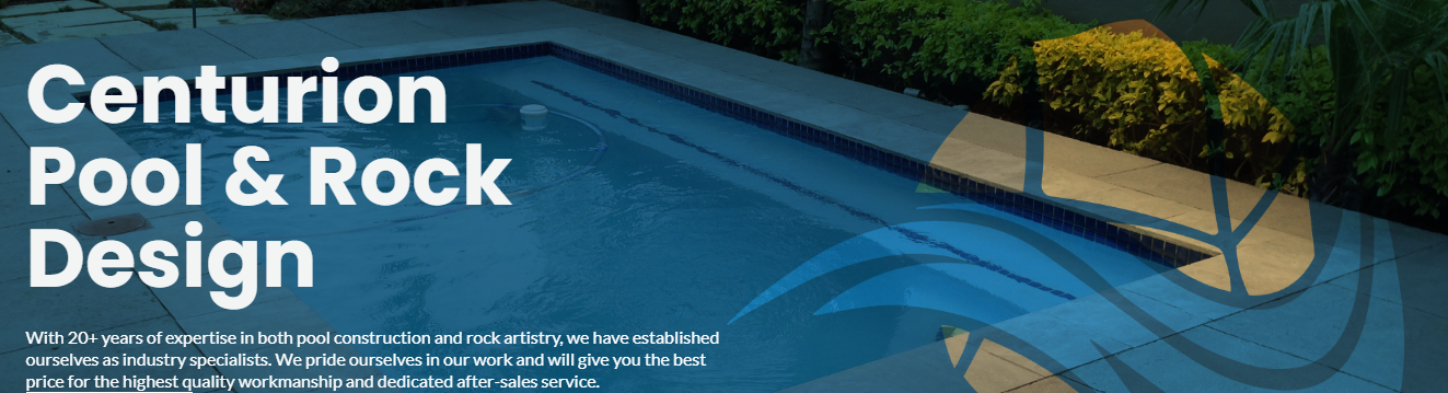 Centurion Pool & Rock Design banner