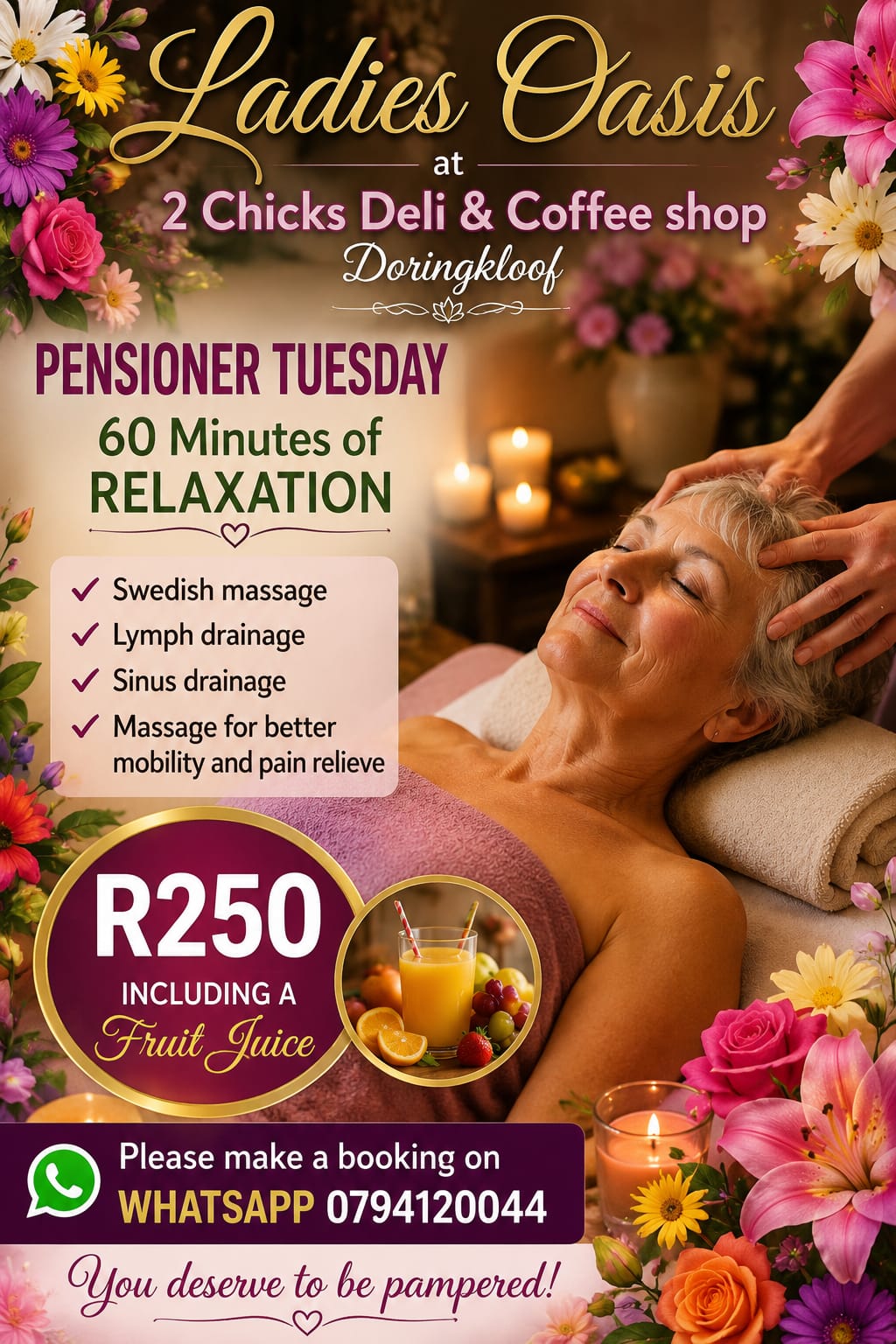 Pensioners Tuesday
